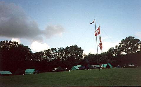 Der Lagerplatz in Devon/Exeter.