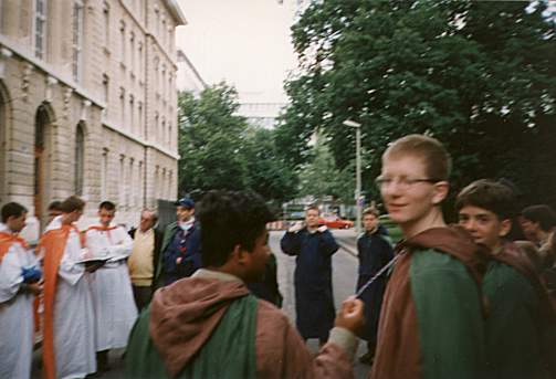 Antreten. Timo, Gandalf und Calimero.