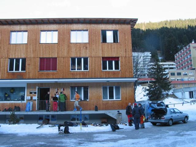 Das Pfadiheim in Davos. Liegt gleich neben dem Eisstadion.