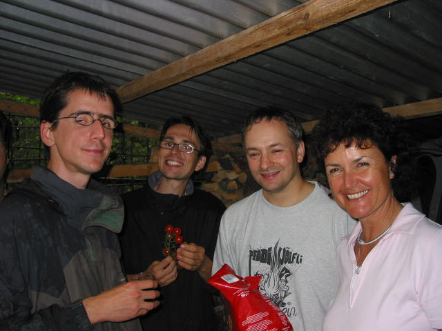 Da war die Stimmung im Holzschober deutlich aufgehellter.