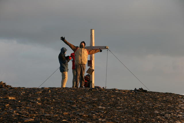 Auf dem Gipfel des Wildstrubel (3243m).