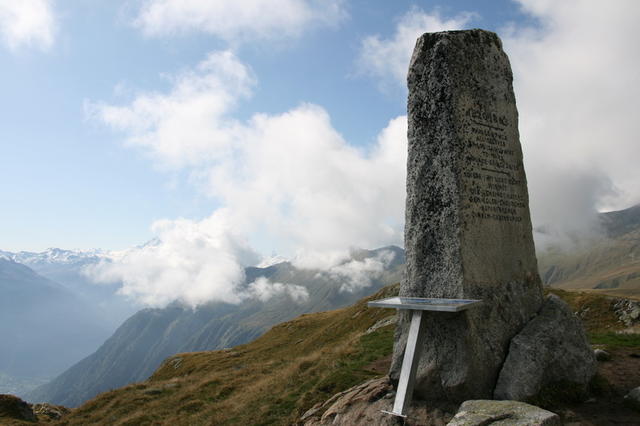 Blick zurück in Richtung Matterhorn.