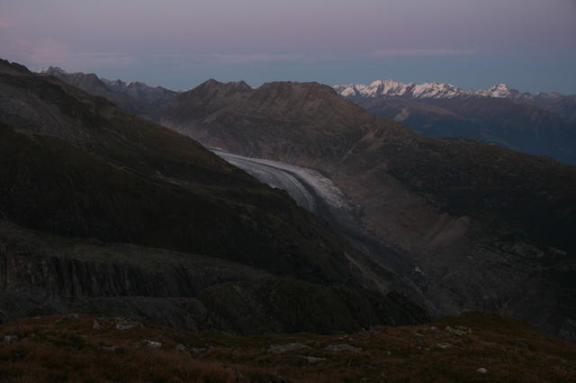 Blick zum Gletscher.