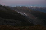 Blick zum Gletscher.