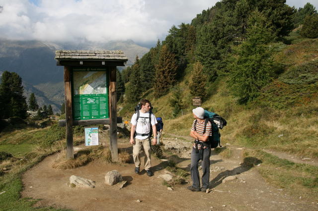 Ankunft bei der Riederfurka.