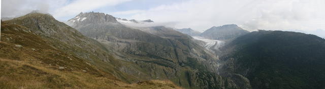 Aletschgletscher vom Lagerplatz.