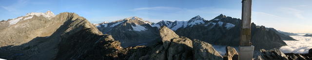 Nesthorn, Wysshorn, Aletschhorn, Fusshörner.