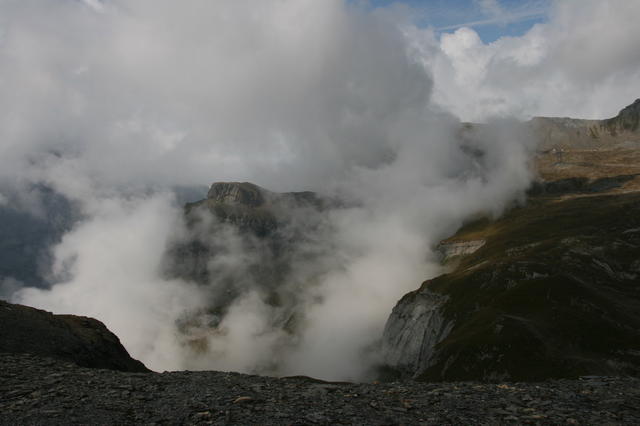 Blick in Richtung Muttseehütte. Links Muttenchopf.