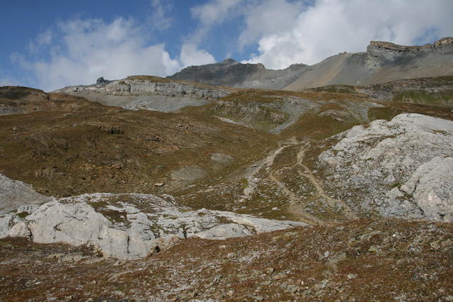 Blick zurück in Richtung Kistenpass.