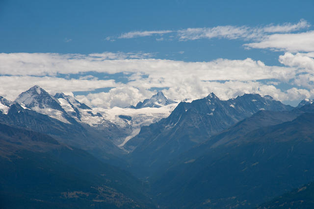 Tolles Bergpanorama im Süden (Wallis, Frankreich).