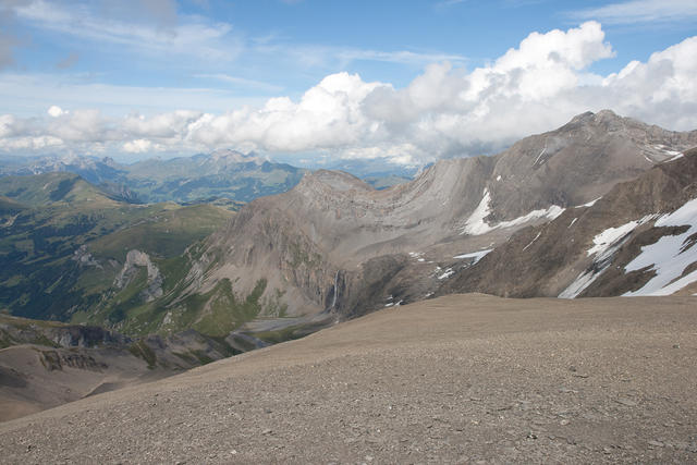 Blick hinunter ins Rottal wo wir campieren wollten.