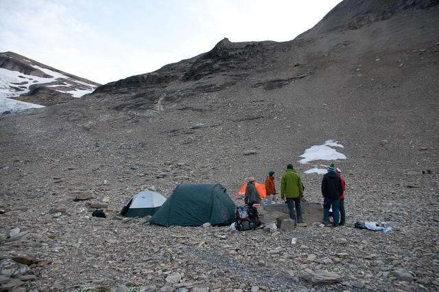 Lagerplatz auf etwa 2400m.