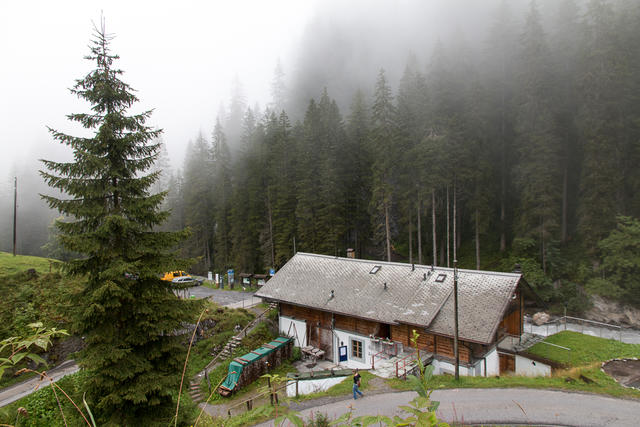 Start bei der Griesalp, oberhalb der Griesschlucht im Kandertal.