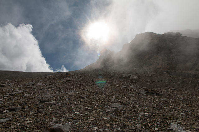 Blick zum Gipfel des Bundstock (2756m).