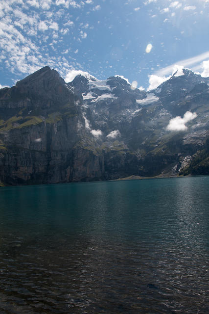 Mittagsrast am Oeschinesee.