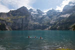 Schwimmen mit Aussicht.