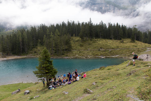 Wir sind nicht die einzigen Pfadi am Oeschinesee.